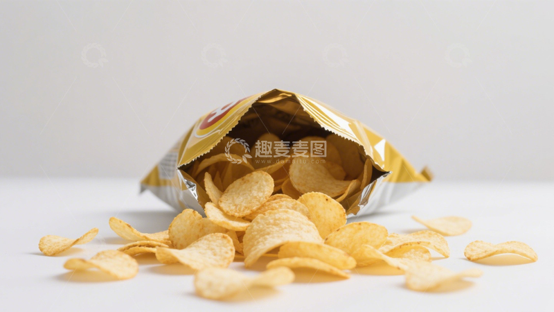高清大图下载【趣麦麦图】金黄酥脆香脆薯片4