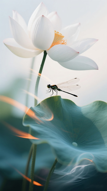 荷花与蜻蜓2