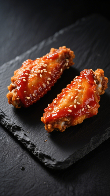 芝麻酥脆甜辣鸡翅1