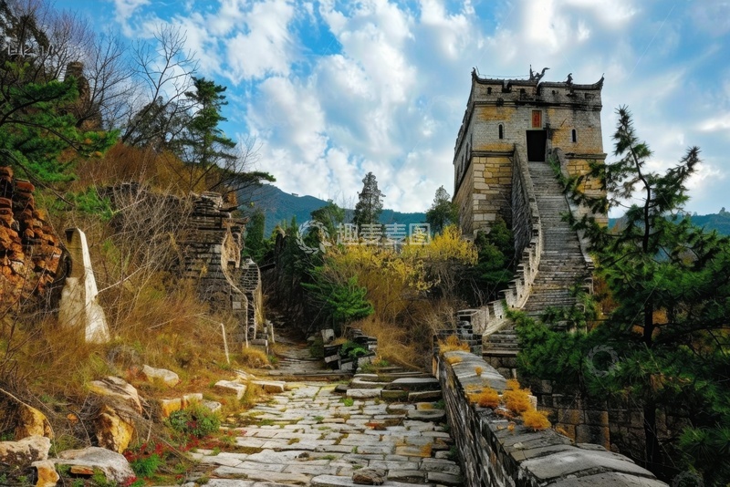 高清大图下载【趣麦麦图】古长城遗址建筑