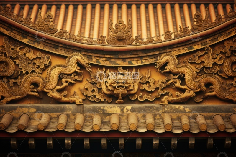 高清大图下载【趣麦麦图】中式古建屋脊