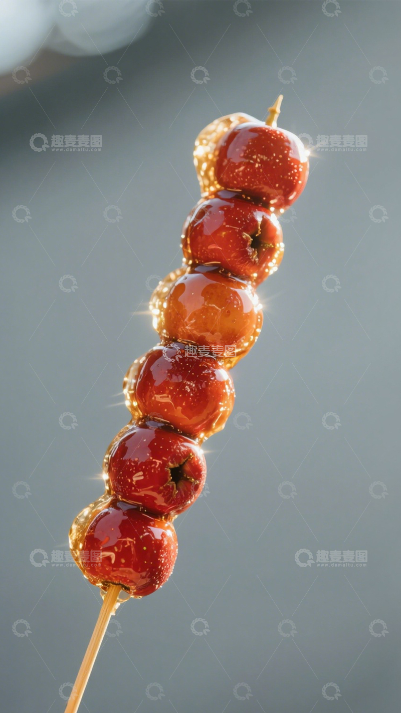 高清大图下载【趣麦麦图】酸甜传统冰糖葫芦2