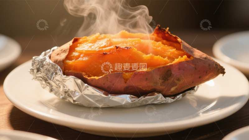 高清大图下载【趣麦麦图】热气香甜烤红薯3
