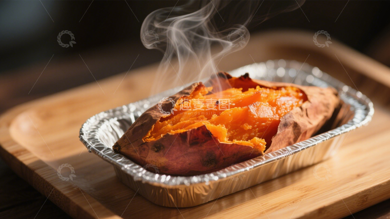 高清大图下载【趣麦麦图】热气香甜烤红薯4