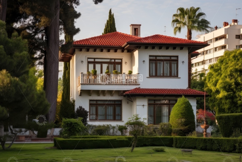 高清大图下载【趣麦麦图】花园住宅 建筑风景