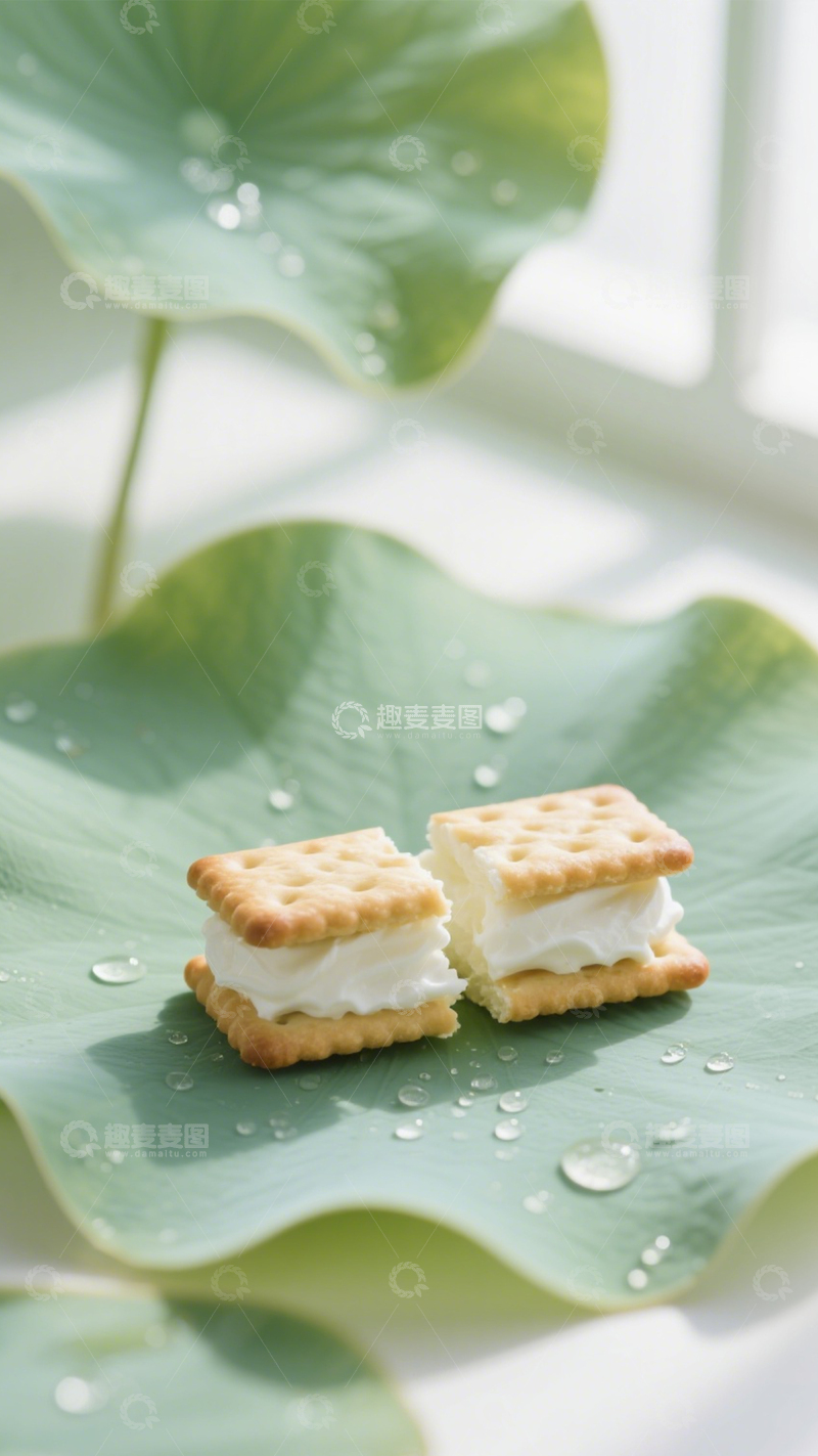 高清大图下载【趣麦麦图】夹心清新夹心饼干1