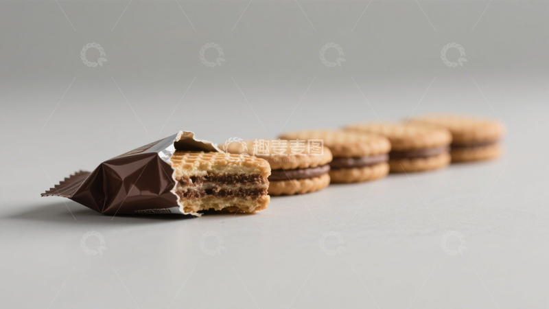 高清大图下载【趣麦麦图】夹心酥脆夹心威化饼4