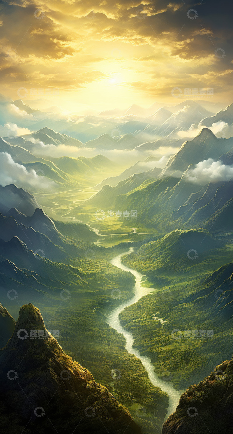 高清大图下载【趣麦麦图】红土小径上的孤独旅程AI插画摄影照片高清