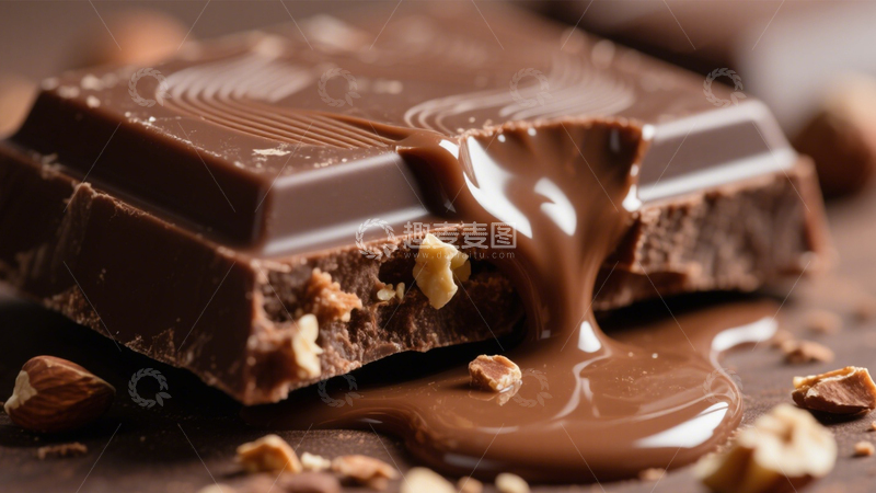 高清大图下载【趣麦麦图】榛子融化榛子巧克力3