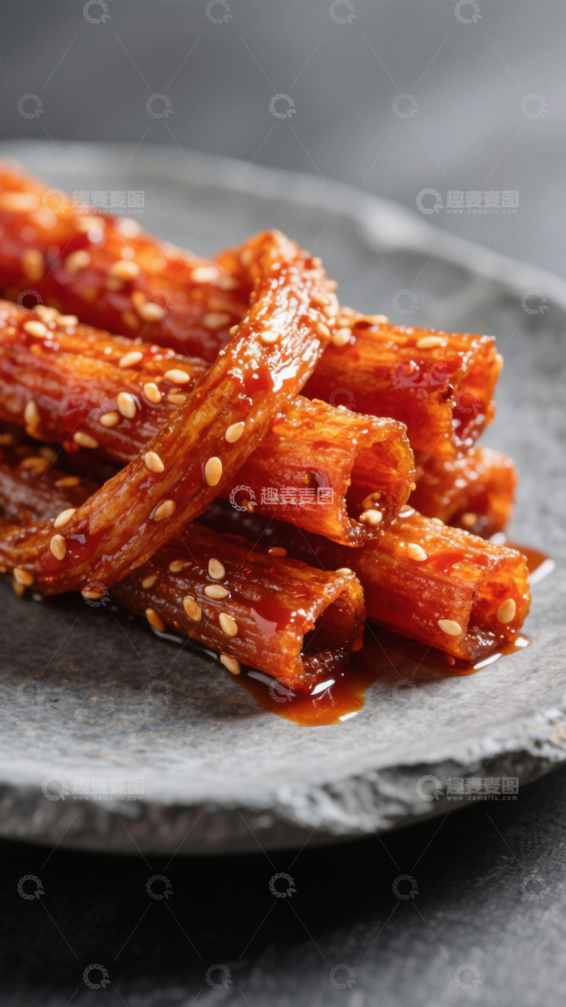 高清大图下载【趣麦麦图】芝麻红油芝麻辣条2