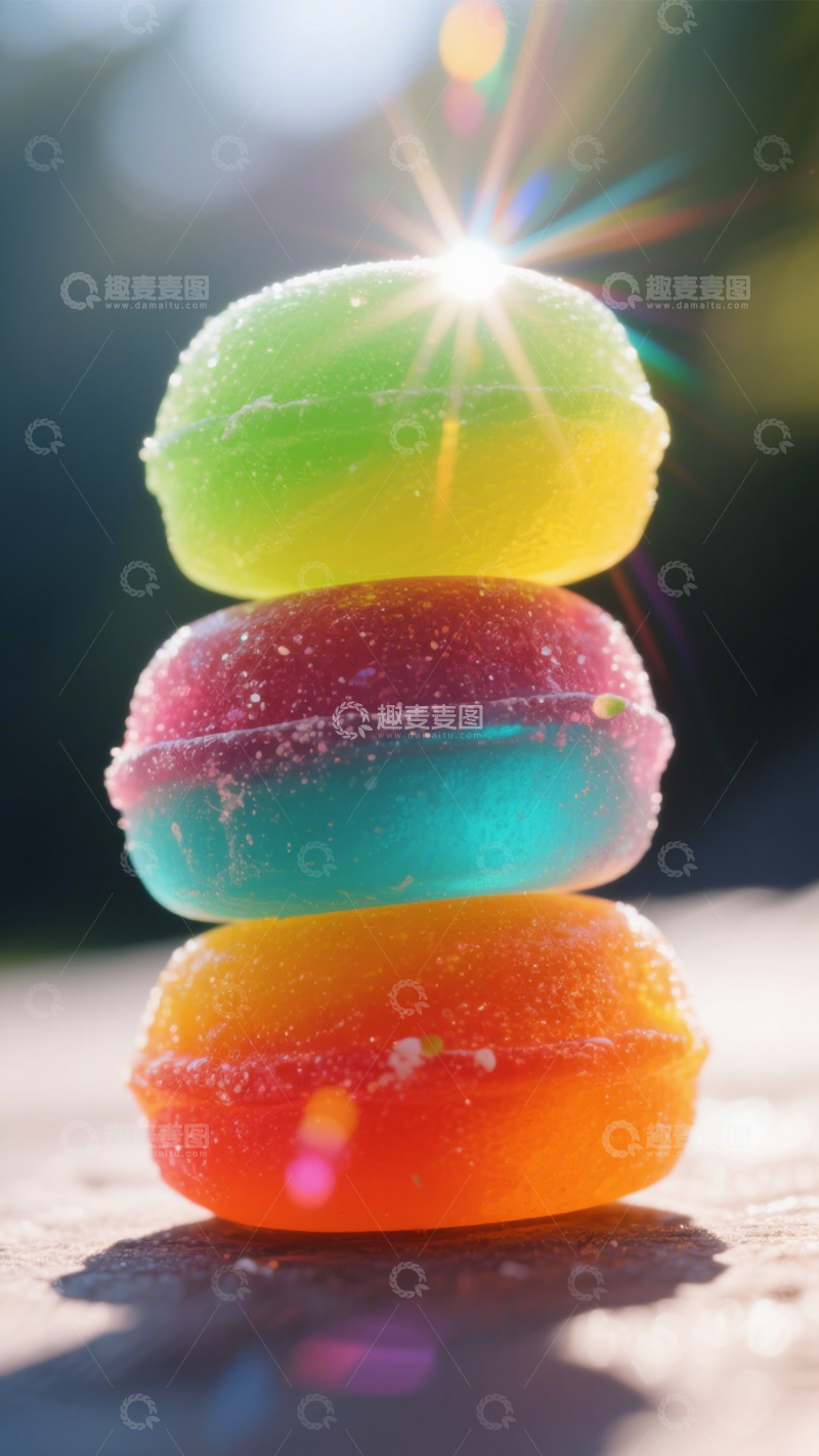高清大图下载【趣麦麦图】彩色闪光多彩硬糖2