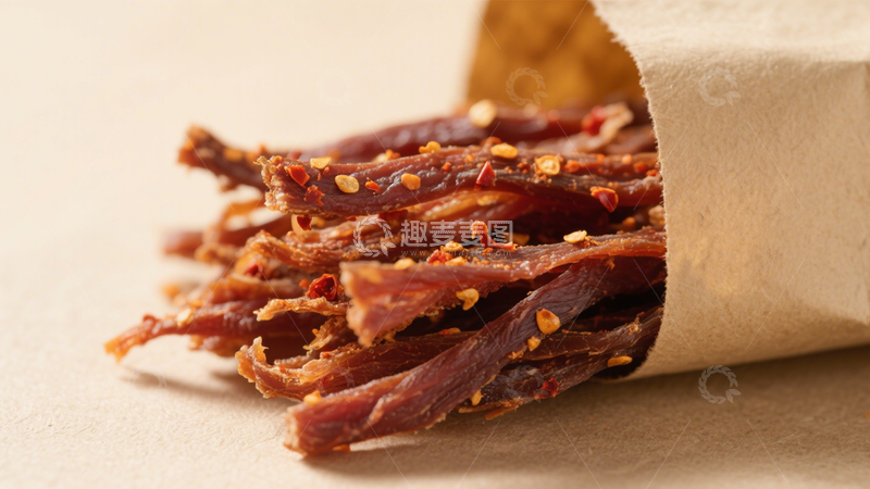 高清大图下载【趣麦麦图】辣椒干香香辣肉条4