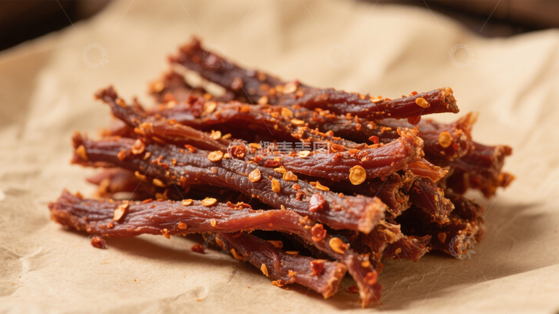 高清大图下载【趣麦麦图】辣椒干香香辣肉条3