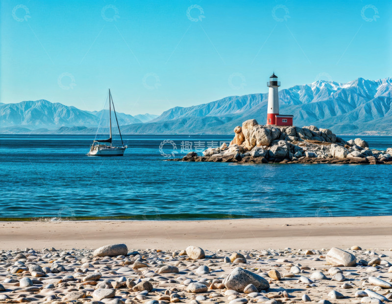 高清大图下载【趣麦麦图】山中夏日的宁静AI插画摄影照片高清图片素