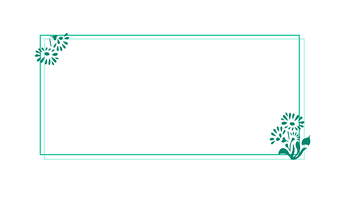 雏菊边框装饰素材