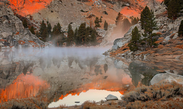 静谧的山岳景致AI插画摄影照片高清图片素6