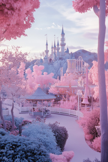 奇趣城堡场景AI插画摄影照片高清图片素材