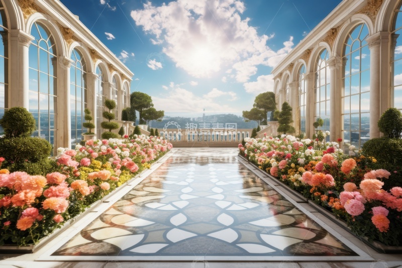 高清大图下载【趣麦麦图】新古典主义的观景台