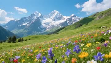 雪山草甸花海盛景3