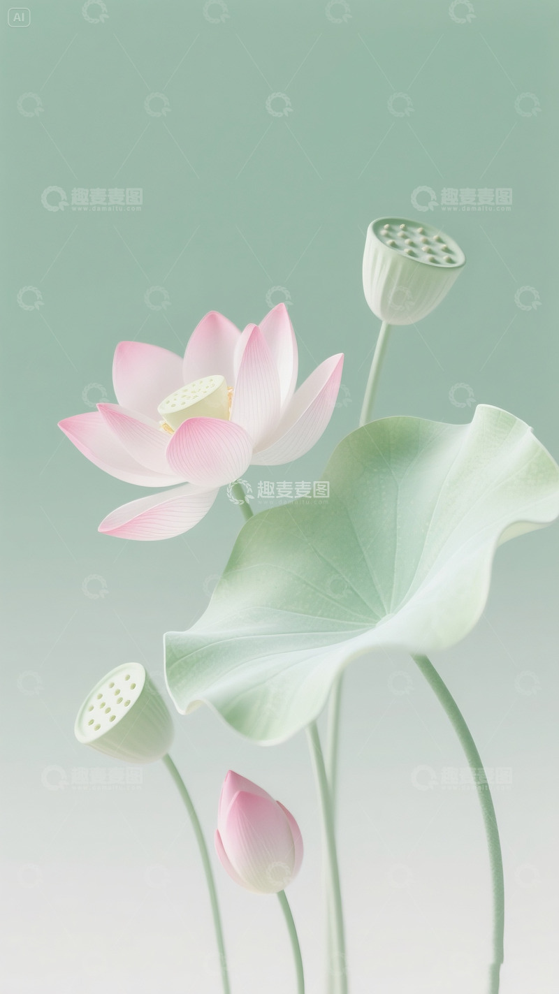 高清大图下载【趣麦麦图】荷花荷叶摄影8