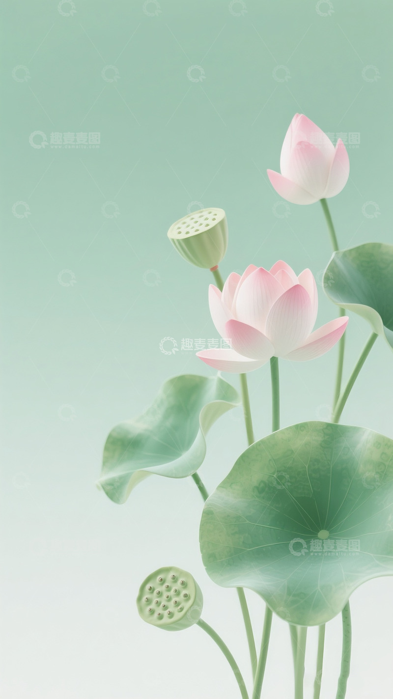 高清大图下载【趣麦麦图】荷花荷叶摄影7