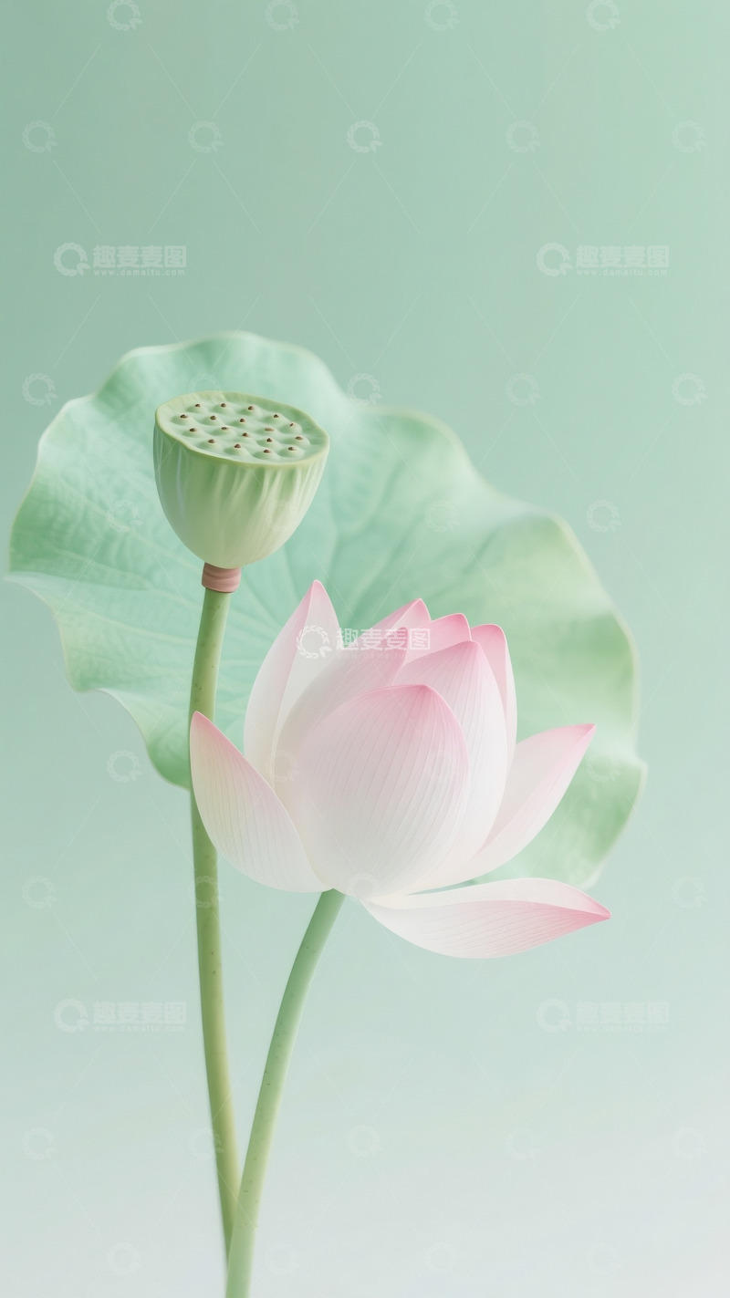 高清大图下载【趣麦麦图】荷花荷叶摄影