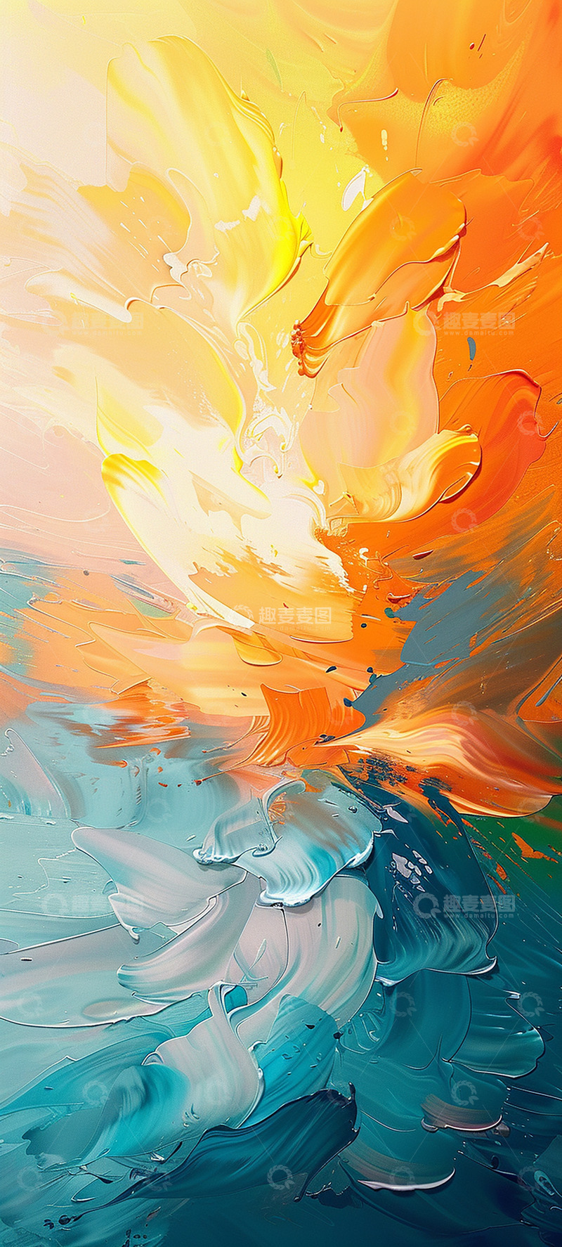 高清大图下载【趣麦麦图】油画笔触肌理2