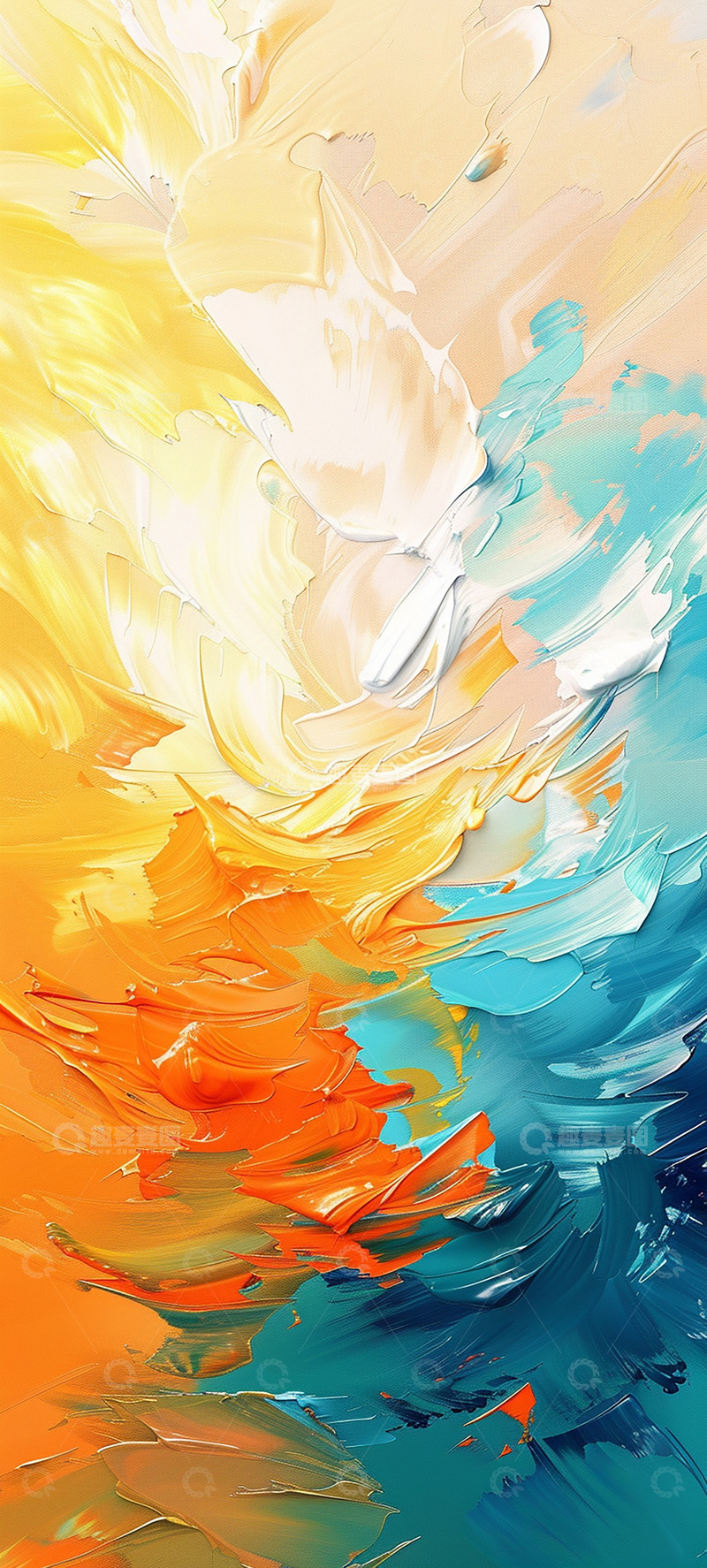 高清大图下载【趣麦麦图】油画笔触肌理