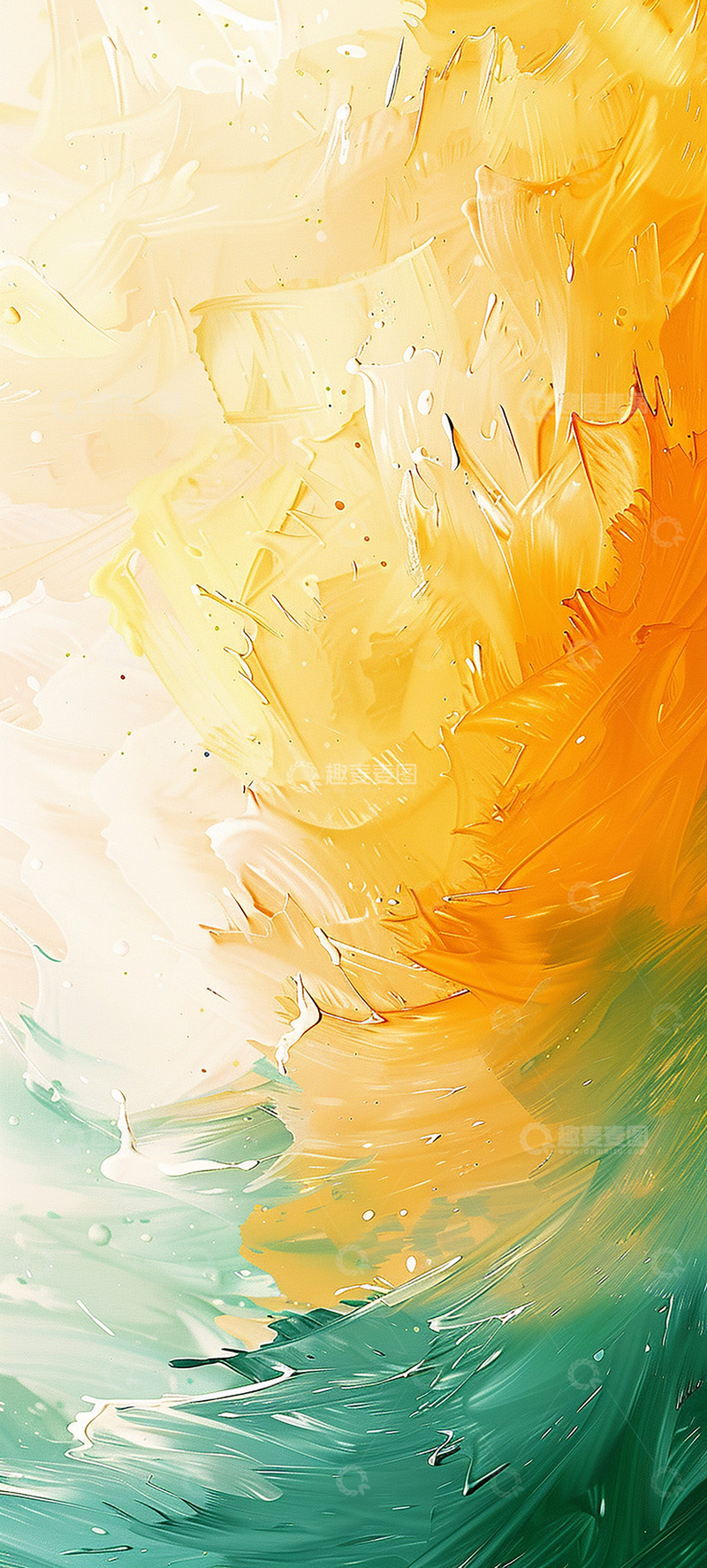 高清大图下载【趣麦麦图】油画笔触肌理17