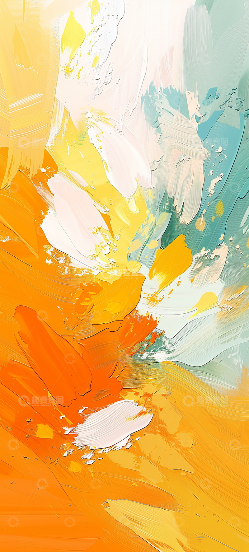 高清大图下载【趣麦麦图】油画笔触肌理14