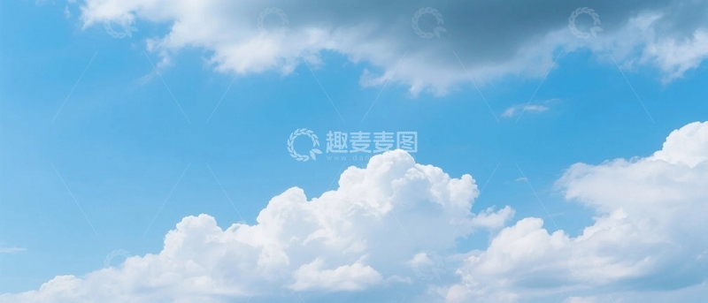 高清大图下载【趣麦麦图】蓝天白云的诗意画卷1