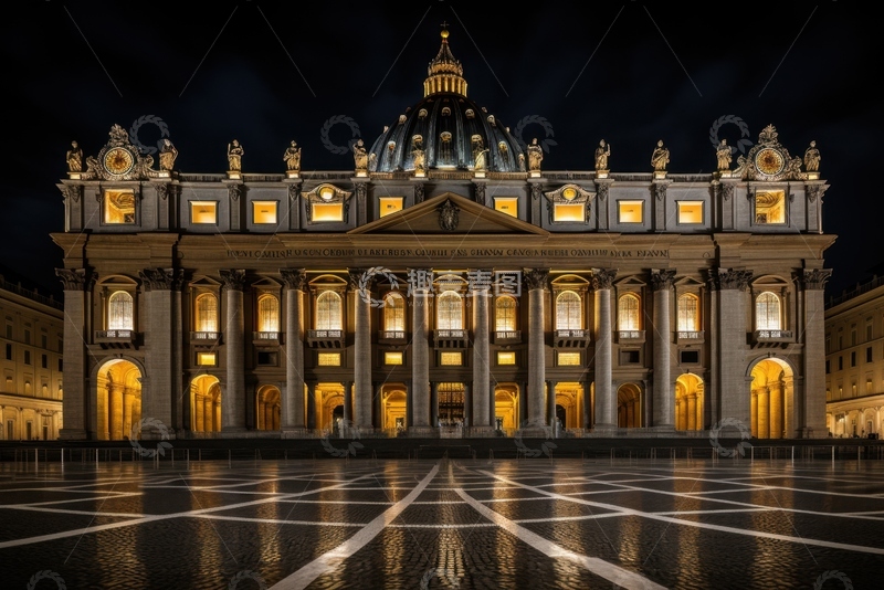 高清大图下载【趣麦麦图】圣彼得大教堂建筑