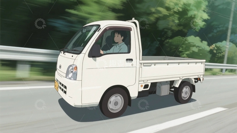 高清大图下载【趣麦麦图】卡通造型迷你货车1