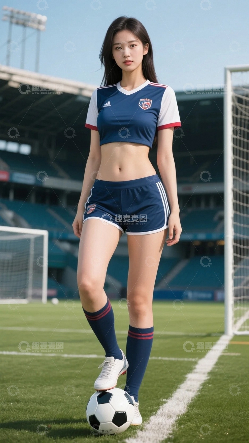 高清大图下载【趣麦麦图】青春活力的足球宝贝3