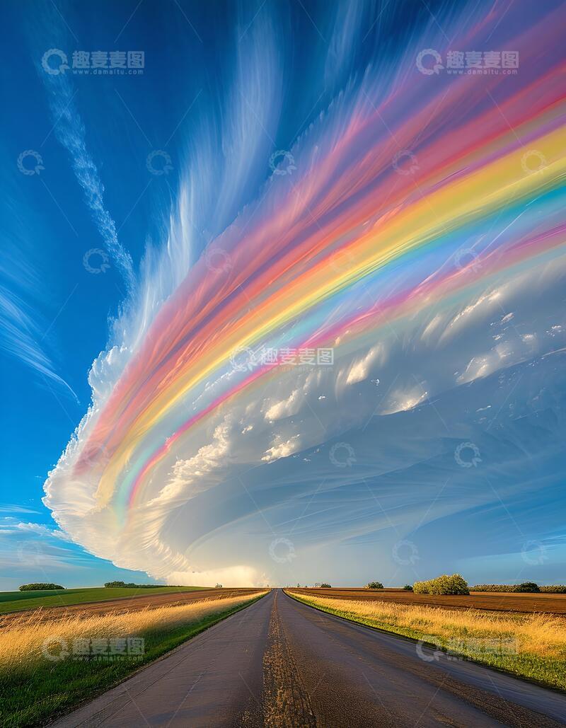 高清大图下载【趣麦麦图】天空极光彩虹云彩沙尘暴神器2