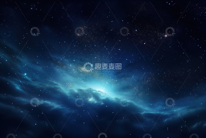 高清大图下载【趣麦麦图】夜空中的星云星河