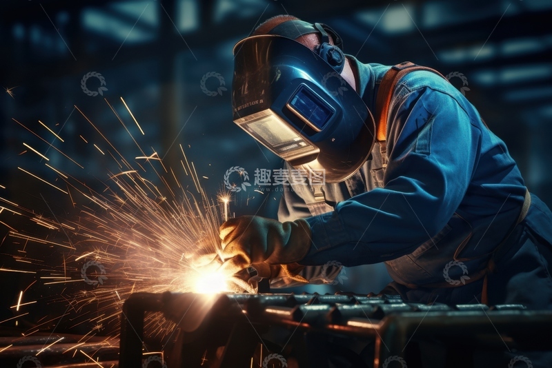 焊工师傅在进行焊接作业