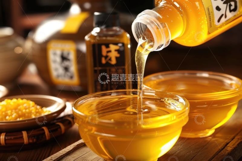 高清大图下载【趣麦麦图】桌面上放置的蜂蜜