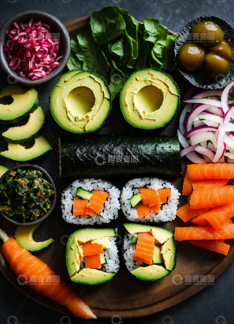 高清大图下载【趣麦麦图】活力运动，均衡营养AI插画高清图片素材2