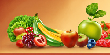 活力运动，均衡营养AI插画高清图片素材5