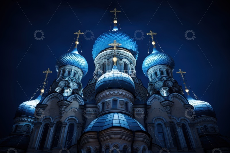 高清大图下载【趣麦麦图】东正教教堂建筑