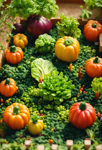 三维蔬菜花园艺术AI插画高清图片素材2