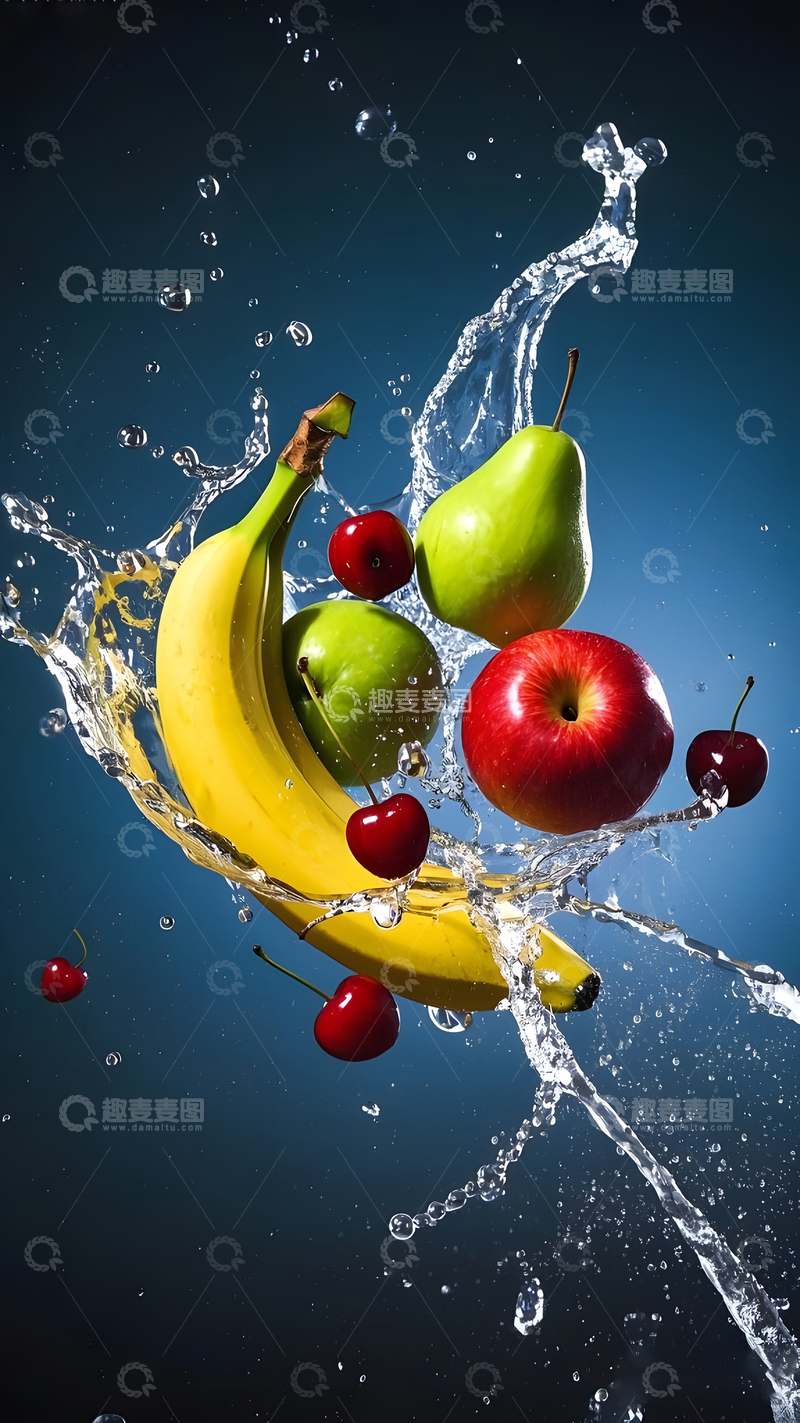 高清大图下载【趣麦麦图】水果水花摄影1