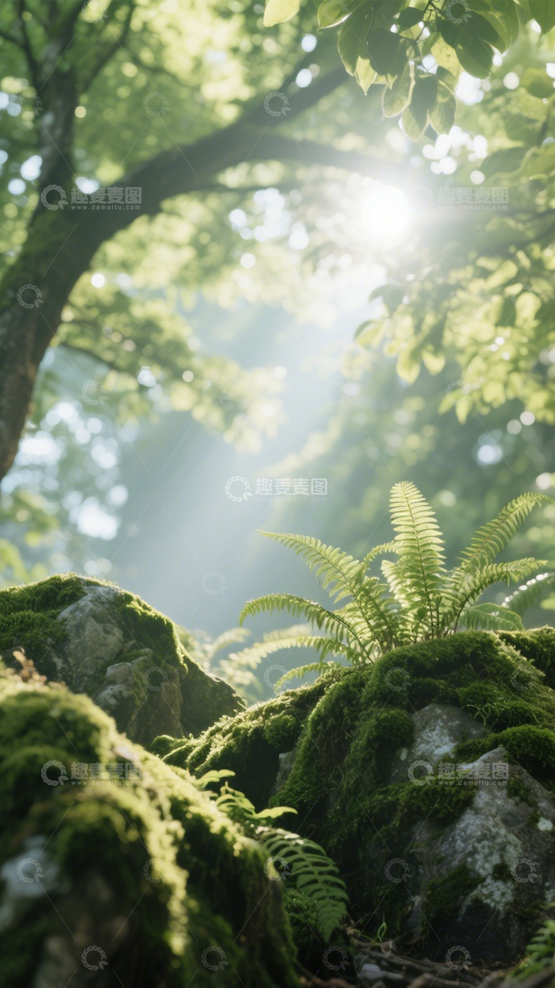 高清大图下载【趣麦麦图】森林光影自然风2