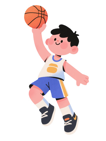 卡通儿童篮球海报素材2