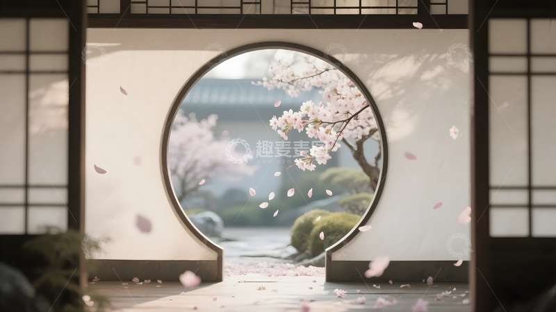 高清大图下载【趣麦麦图】中式花窗的诗意意境5