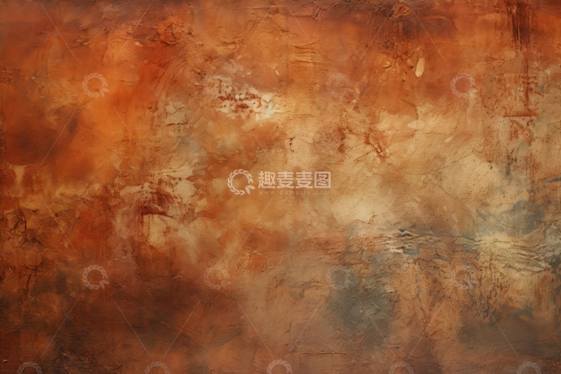 高清大图下载【趣麦麦图】棕红色的旧墙面背景