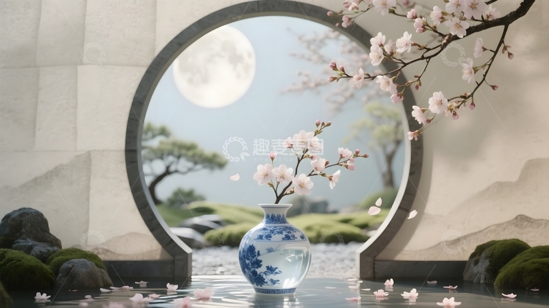 高清大图下载【趣麦麦图】中式花窗的诗意意境3