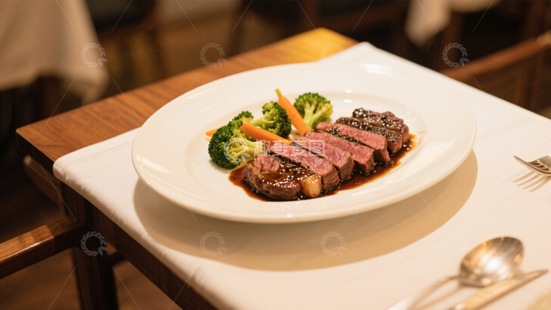 高清大图下载【趣麦麦图】牛排西餐烹饪美味6
