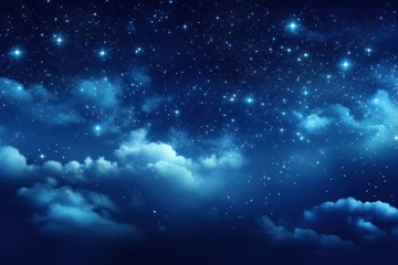 闪耀的星星夜空风景